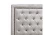 4ft6 Double Raya Silver grey fabric upsholstered ottoman lift up storage bed frame 6